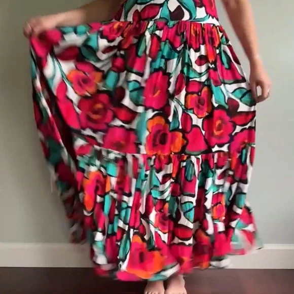 Anthropology Corey Lynn Calter Pink Sundress Maxi Dress - Picture 3 of 12